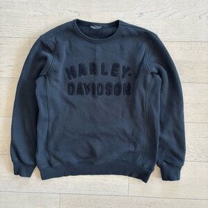 Vintage Harley Davidson Reverse Weave Sweatshirt Men Size M Black 90s Y2K Biker